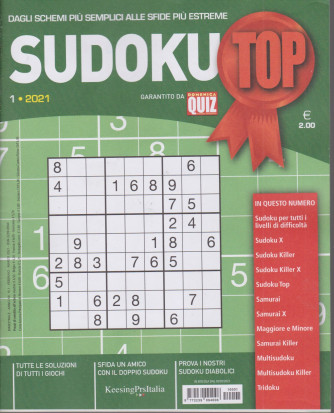 Sudoku Top - n. 1 - febbraio - marzo 2021 - bimestrale