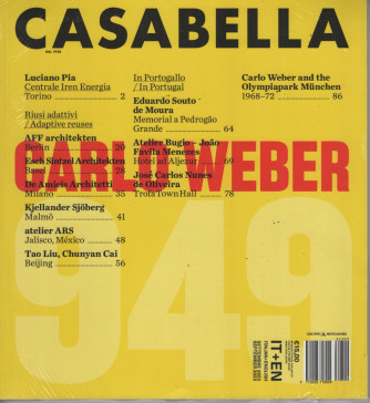 Casabella - mensile  n. 949 - Settembre 2023 - italian - english