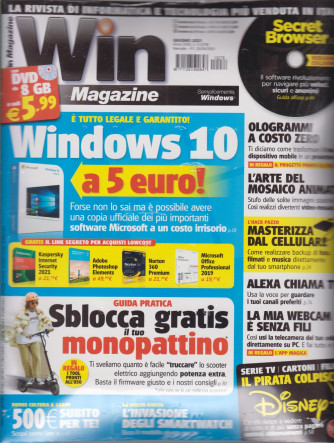 Win Magazine -+ dvd da 8 gb - n. 278 -giugno 2021 - mensile