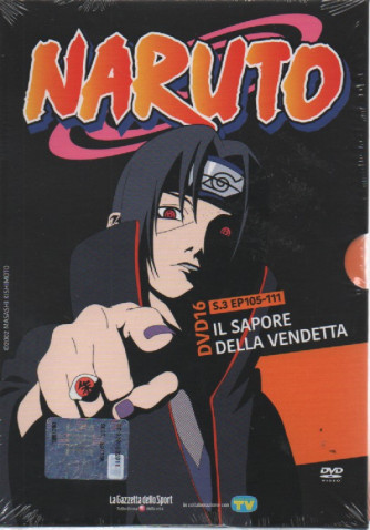 Naruto - dvd 16  - Il sapore della vendetta- s. 3 EP 105-111- settimanale