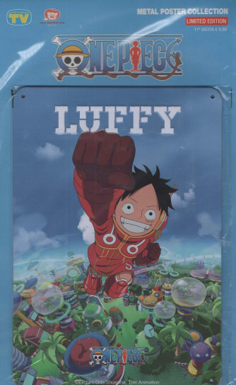 One Piece Metal Poster Collection Limited Edition - Luffy - Uscita n.11 - 10 Dicembre 2025 - Settimanale