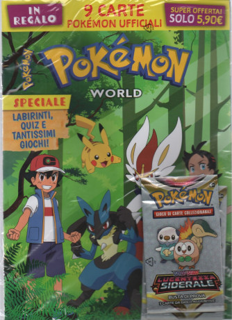 Pokemon world - + in regalo 9 carte   Pokemon  ufficiali  - n. 19 - bimestrale - 22 febbraio 2024