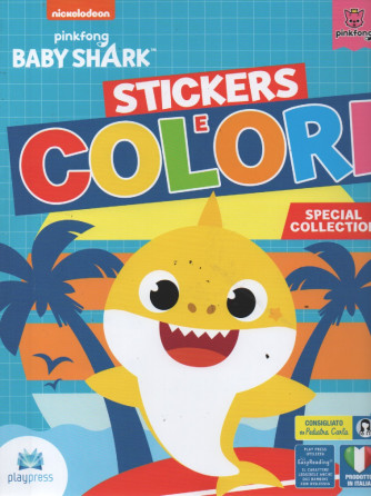 Baby Shark stickers e colori - n. 16 -giugno - luglio 2023 - bimestrale