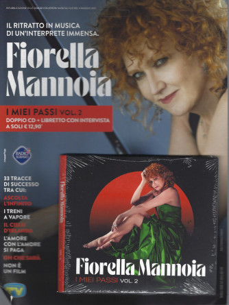 Fiorella Mannoia - I miei passi - vol. 2  - doppio cd + libretto con intervista - n. 24 - 29 marzo 2022 - settimanale