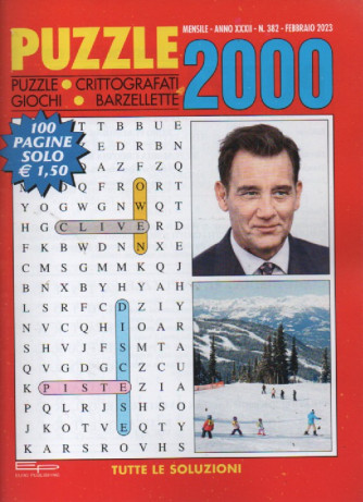 Puzzle 2000 - n. 382 - febbraio  2023 - mensile - 100 pagine