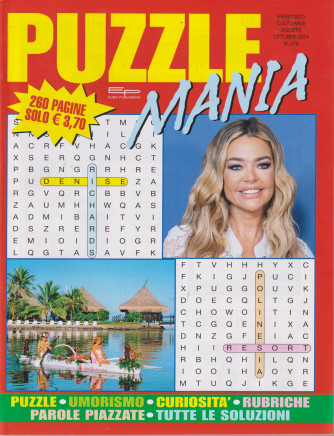 Puzzle mania - n. 476 -agosto - ottobre   2024 - 260 pagine