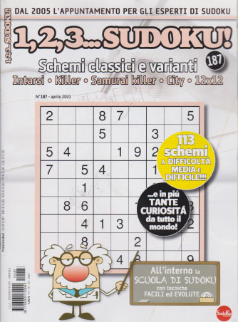 1,2,3 Sudoku! - n. 187 - mensile -aprile  2021