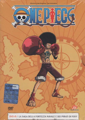 Dvd One Piece - La Saga della Fortezza Navale e dei Pirati di Foxy - Uscita n.45 - 4 Novembre 2025 - Settimanale