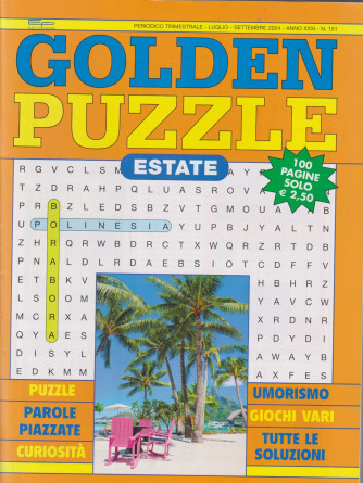 Golden puzzle estate- n. 151 - trimestrale - luglio - settembre   2024 - 100 pagine