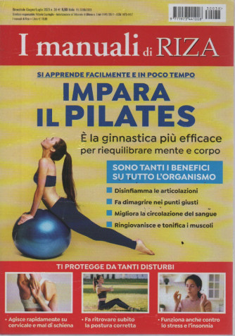 I manuali di Riza -Impara il pilates - n. 38 - bimestrale - giugno - luglio  2023