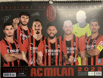 Calendario ufficiale 2022 Milan orizzontale -  cm 43 x 33 con spirale