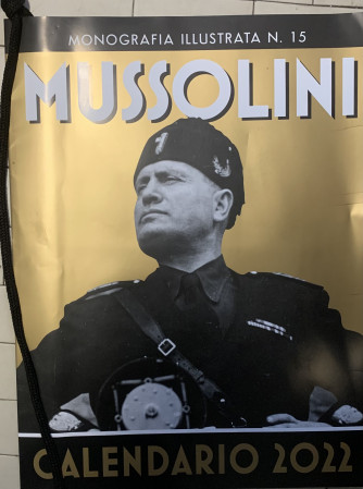 Calendario  2022 Mussolini - cm. 30.5 x 41 con laccio per appenderlo