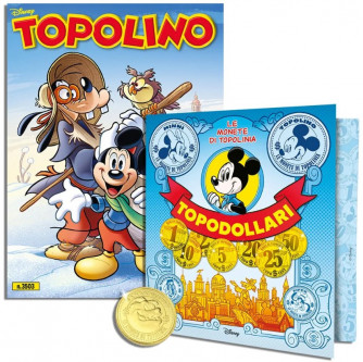 Topolino - N°3503 +Binder Monete Topodollari e Moneta di Gambadilegno - 12/01/2023
