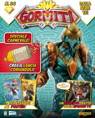 Gormiti - Magazine Uscita Nº 34 del 27/01/2023 Periodicità: Mensile Editore: Panini S.p.A.