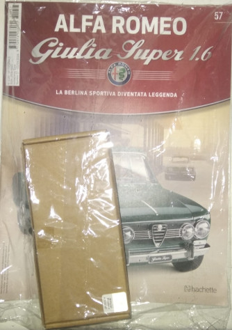 Costruisci La Leggendaria Alfa Romeo Giulia Super 1.6 - 57 Uscita - settimanale- 03/04/2024