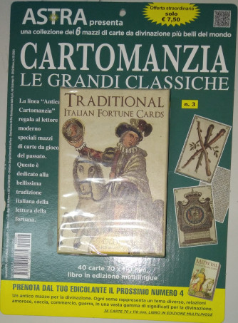 Mazzo Carte Traditional Italian Fortune  collana Cartomanzia By Astra Magazine