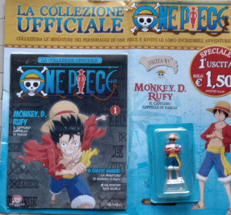 Collezine ufficiale One Piece personaggi in 3D - 1° Uscita Monkey.D. Rufy