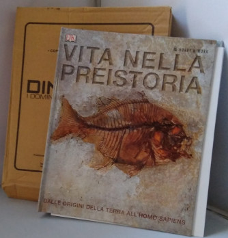 Copertina cartonata piu risguardi per collana Dinosauri I dominatori della preistoria