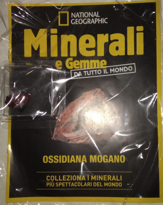 Minerali e Gemme da tutto il mondo - Ossidiana Mogano -  n. 102 - settimanale