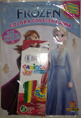 Frozen  - Colora con Elsa e Anna - Rivista + 6 pennarelli Carioca (Ristampa)
