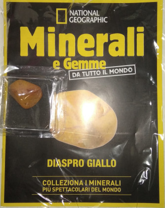 Minerali e Gemme da tutto il mondo - Diaspro Giallo -  n. 107 - settimanale