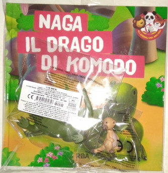 Animali dello zoo - n.21 - Naga il Drago di Komodo - settimanale - 23/02/2024 - copertina rigida