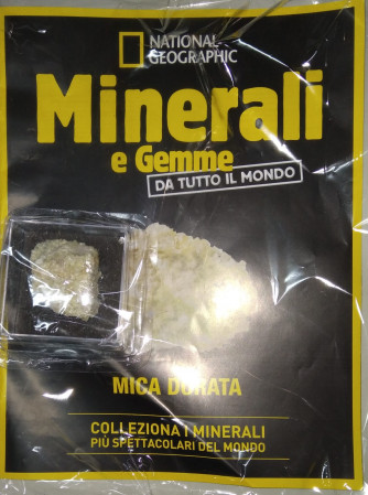 Minerali e Gemme da tutto il mondo - Mica dorata -  n. 110 - settimanale