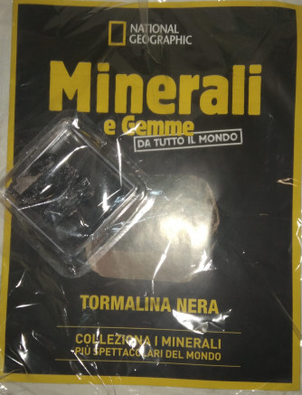 Minerali e Gemme da tutto il mondo - Tormalina nera - n. 64 - 13/04/2024