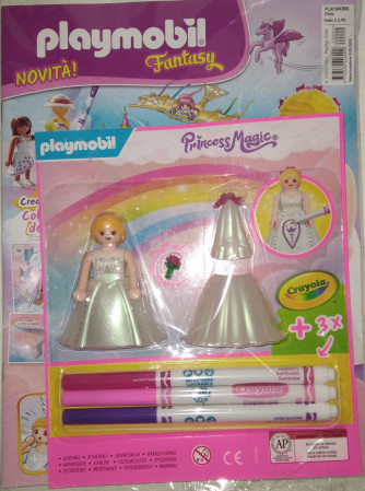 PlayMobil Pink - n. 2/2024 - rivista + Princess Magic By Crayola