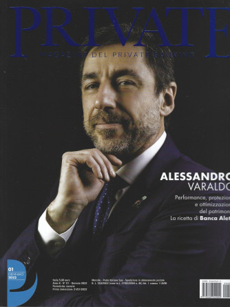 Private -  Magazine del private banking - n. 1 -gennaio 2022 - mensile -