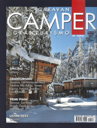 Caravan e Camper  - Granturismo - n. 537 - dicembre   2021- mensile