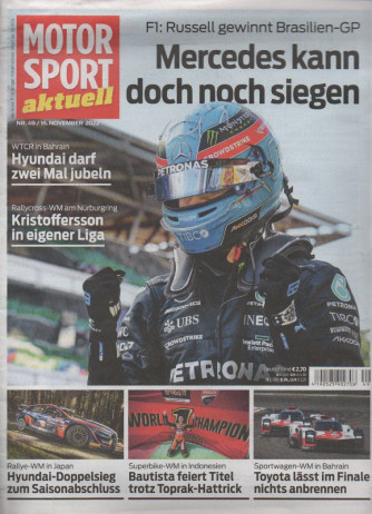 Motor sport aktuell - n. 49 - 16 november 2022 - in lingua tedesca