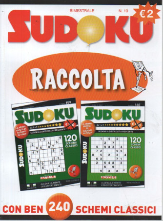Raccolta Sudoku - n. 19 - bimestrale - marzo - aprile 2024