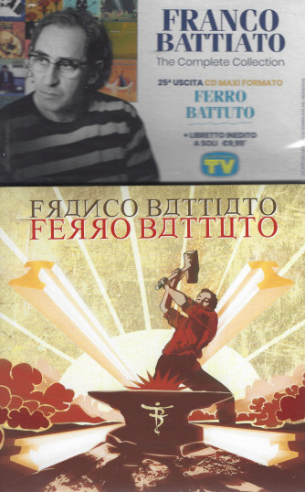 Cd Sorrisi Collezione- Franco Battiato - 25°uscita -Ferro battuto-  cd maxi formato + libretto inedito  - 25/3/2022 - settimanale