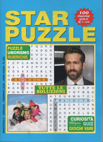 Star puzzle - n. 323 - bimestrale - gennaio - febbraio 2023 - 100 pagine
