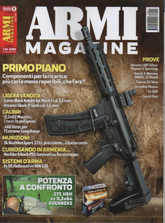 Armi magazine - n. 1  - gennaio 2023 - mensile