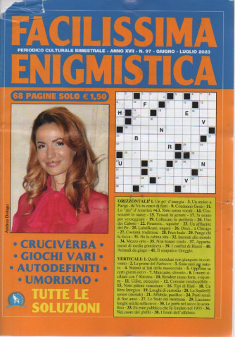 Facilissima enigmistica - n. 97 - bimestrale - giugno - luglio  2023 - 68 pagine