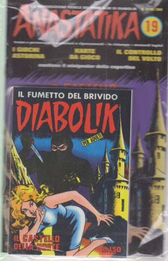 Diabolik + Anastatika - n. 19  del 1964 -Il castello della morte - settimanale -