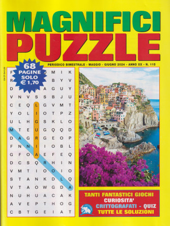 Magnifici puzzle - n. 115 - bimestrale -maggio - giugno  2024  - 68 pagine