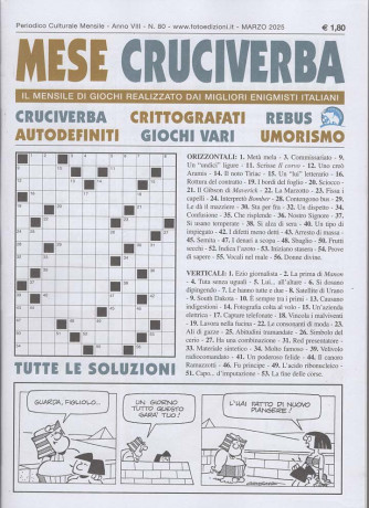 Mese Cruciverba - Uscita n.80 - 22 Febbraio 2025 - Mensile