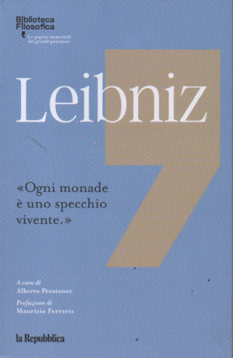Biblioteca filosofica -Leibniz  - n. 17 -188  pagine - La Repubblica