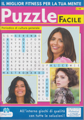 Puzzle Facile - n. 159 - bimestrale - 20/3/2021