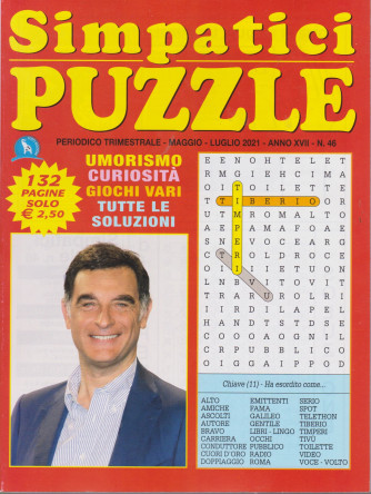 Simpatici  Puzzle - n. 46 - trimestrale - maggio - luglio  2021 - 132 pagine