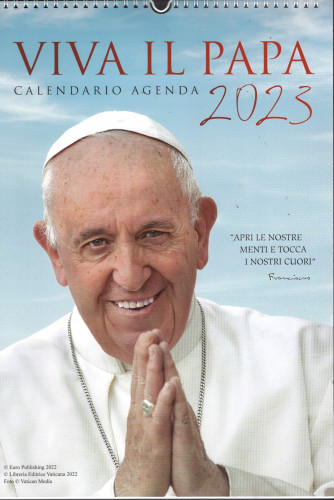 Calendario-Agenda Viva il Papa 2023 - cm. 29 x 42 con spirale