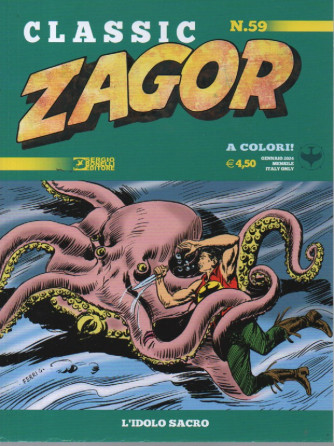 Zagor classic - L'idolo sacro - n. 59 -13 gennaio 2024 - mensile