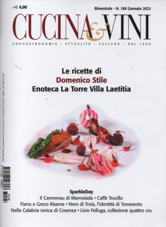 Cucina & vini - n. 188  - bimestrale-  gennaio 2023
