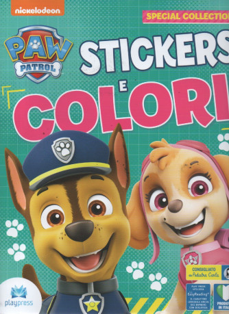 Paw Patrol - Stickers e colori - n. 28 - maggio - giugno 2023 - bimestrale