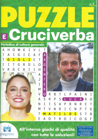 Puzzle e cruciverba - n. 2 - bimestrale - 26/2/2022