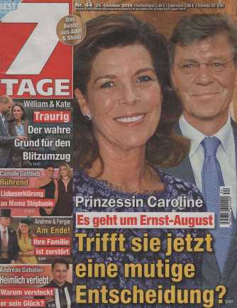 7 Tage - Uscita n.44 - 6 Novembre 2025 - Settimanale - In lingua tedesca