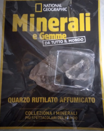 Minerali e Gemme da tutto il mondo -  Quarzo rutilato affumicato - n. 41 - settimanale - 29/10/2021